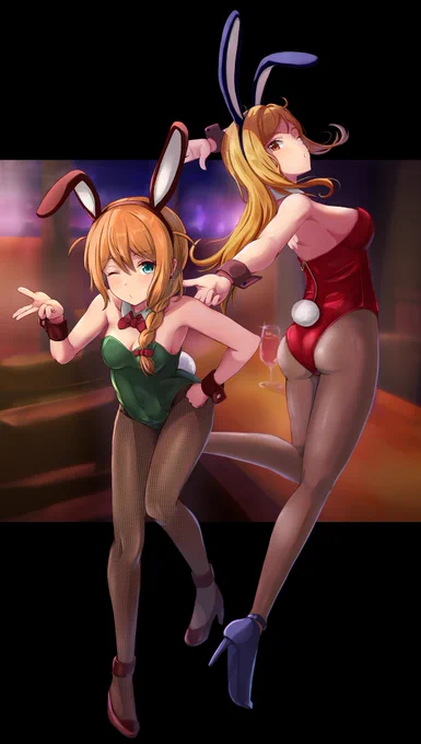 夜と、明かりと、兎と。 