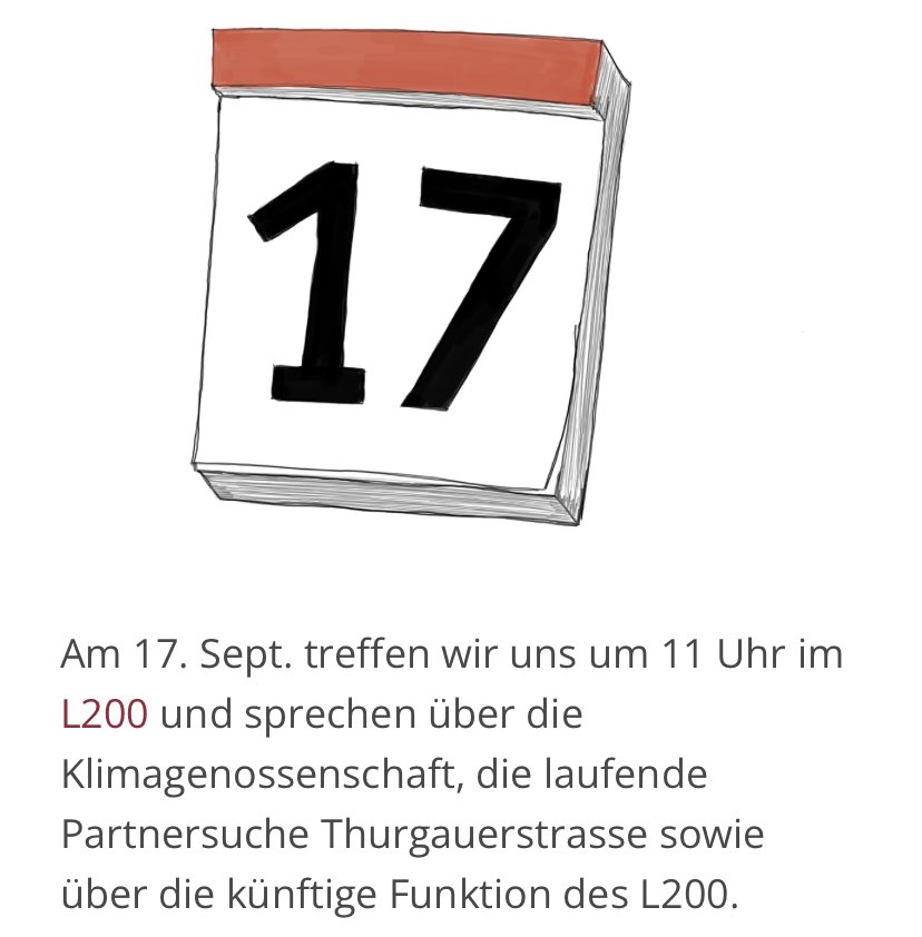 Genossenschaft NeNa1 (@nena1_ch) on Twitter photo Voila, die Themen am #NeNa1-17er-Treffen am Samstag, 17.09.2022 11.00-14.00 an der #Langstrasse 200:
#Klimagenossenschaft <a href="/domiwaser/">dominik waser</a> #Thurgauerstrasse #Leutschenbach #Carparkplatz #Nachbarschaft Voila, die Themen am #NeNa1-17er-Treffen am Samstag, 17.09.2022 11.00-14.00 an der #Langstrasse 200:
#Klimagenossenschaft <a href="/domiwaser/">dominik waser</a> #Thurgauerstrasse #Leutschenbach #Carparkplatz #Nachbarschaft