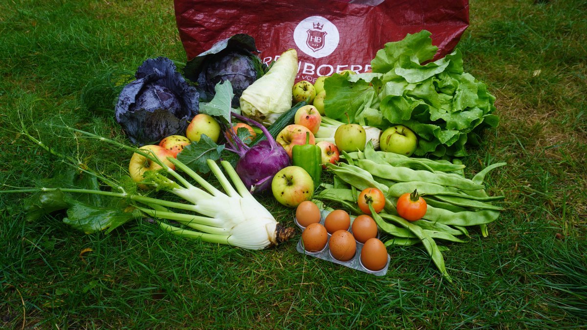 Wat een rijkdom, de oogst van de week van eigen Herenboerderij