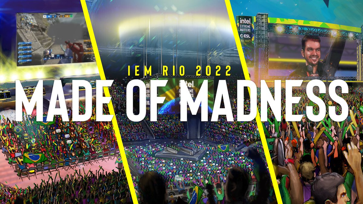 🇧🇷, we hear you. #IEM Rio is EXPANDING to welcome 100,000+ fans over 12 days!

📅 Challengers &amp; Legends Stage with live audience
🏟 Increased capacity with 360° center stage in the Jeunesse Arena
🥳 Fan Fest with <a href="/Gaules/">Gaules</a>
🎫 More tickets TOMORROW

🧵 [1/5]

pro.eslgaming.com/tour/2022/09/i…