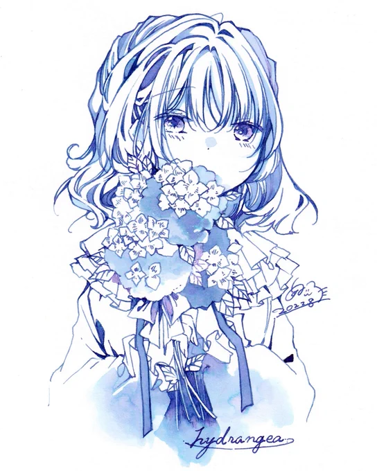 静岡インク集真藍 -hydrangea- 