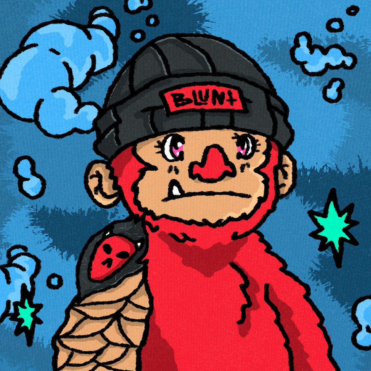 Look what happened to my <a href="/DippiesDust/">Dippies</a> pfp 😱😱😱

IT GOT BLUNTIFIED!!!
Thank you to the fam at <a href="/BluntDegensNFT/">Blunt degens club | 🅱️</a> and especially to the artist <a href="/BluntAngry/">AngryBlunt | 🅱️</a> ... you are a legend! Keep doing you fam!💜

P.S get your pfp bluntified too, join us on discord to find out more 👀