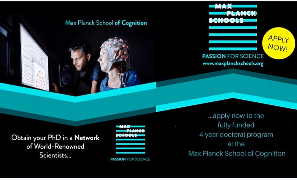 We are just getting startet with our new application round for intake in fall 2022! Thinking about a fully funded PhD in the overall field of Cognition???? Have a look: cognition.maxplanckschools.org/en/application #passionforscience 👍🏻🍀🎉