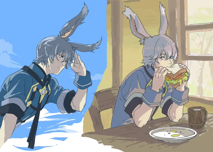 後輩ちゃんとこのFF14キャラ描いたら「うちの子だー!」ってめっちゃ喜んで長文LINE送ってきてくれたやっぱ絵の感想もらえるのいちばん嬉し 