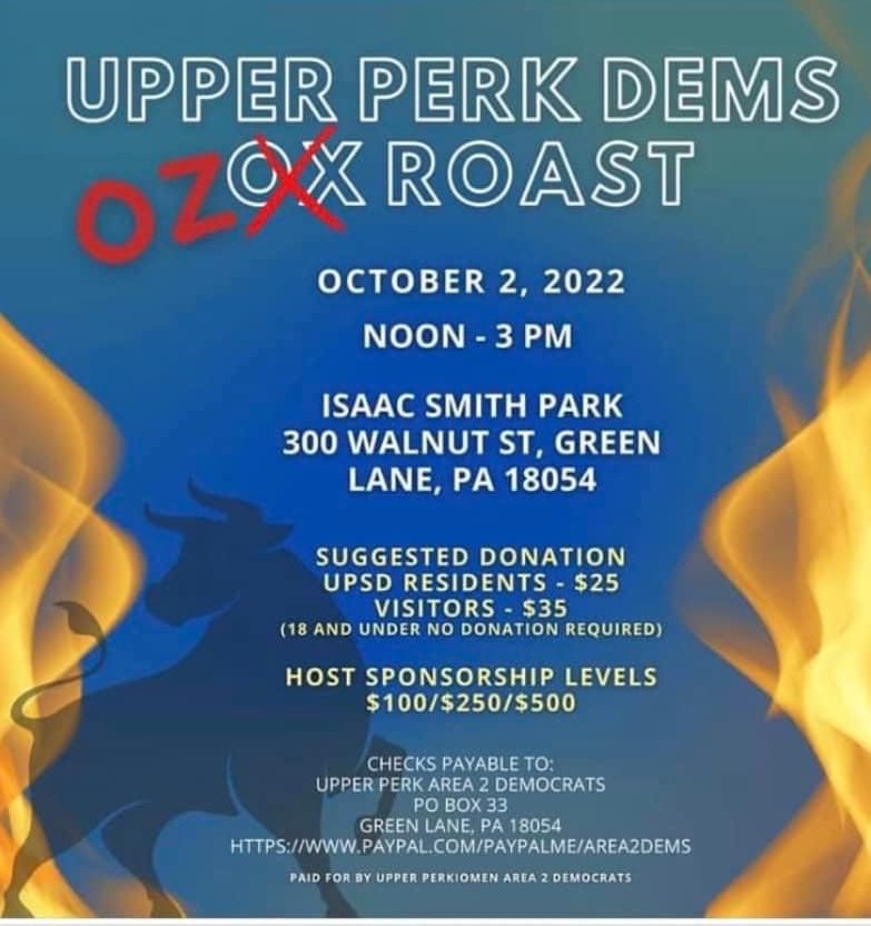 PerkDems's tweet photo. Please join us at our next Ox Roast featuring the following candidates.
                               ***Josh Shapiro***
                 *Ashley Ehasz*     *Madeleline Dean*
                      *Jill Dennin*      *Kevin Branco* https://t.co/3JxO9SDkbj