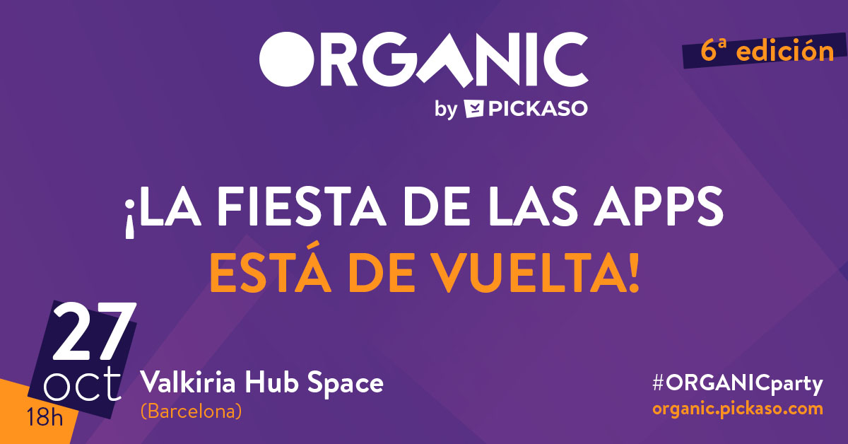 pick_aso's tweet photo. 📣 ATENCIÓN!

Nos hace MUCHA ilusión anunciar que nuestro evento ORGANIC, the App Party, está de vuelta 😍

Nos vemos el 27 de octubre para la 6ta edición de #ORGANICparty, con muchas ganas después de 2 años!

Solicita tu entrada: https://t.co/oCJYrIoKGK 👈 https://t.co/rjlOHHd9q8