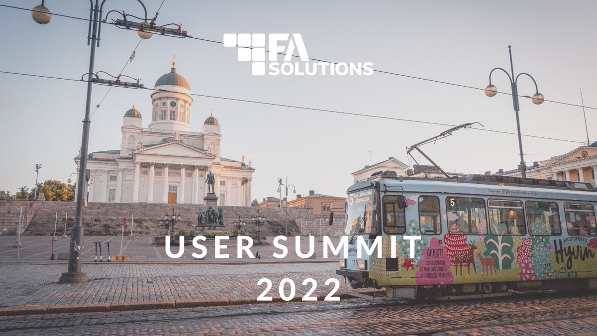 The wait is finally over! We're looking forward to meeting our clients again at the live FA User Summit on Thursday in Helsinki! The day is fully dedicated to our clients and partners, filled with valuable insights, productive discussions, and networking. See you soon! 🇫🇮