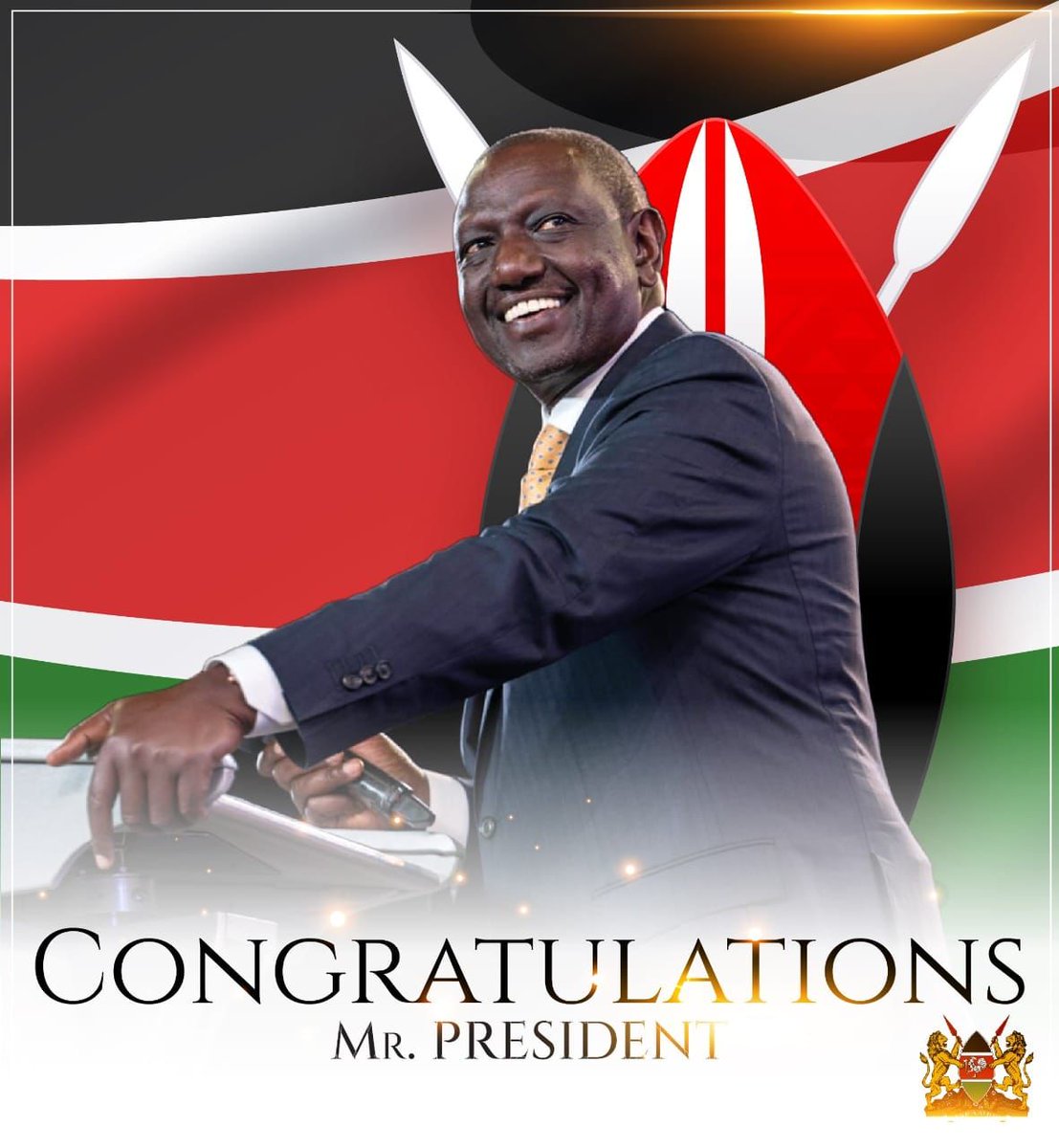 SMarugide's tweet image. Congratulations to my/our new president of kenya 🇰🇪 
Indeed it's a hustle nation