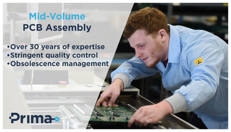 Prima offers a comprehensive suite of services to support your mid-volume PCB assembly requirements.

Find out more at: primagroup.co.uk

#Prima #electronics #UKmanufacturing #UKmfg