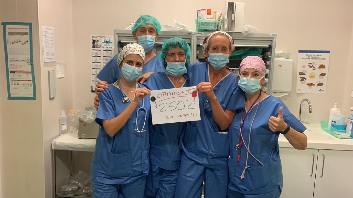 OPTIMISE II team (@optimise2trial) on Twitter photo Well done to our <a href="/OPTIMISE2trial/">OPTIMISE II team</a> team at Rio Hortega <a href="/caldecoaal/">cesar aldecoa</a> on randomising the last patient in the study! ๐๐๐ Well done to our <a href="/OPTIMISE2trial/">OPTIMISE II team</a> team at Rio Hortega <a href="/caldecoaal/">cesar aldecoa</a> on randomising the last patient in the study! ๐๐๐