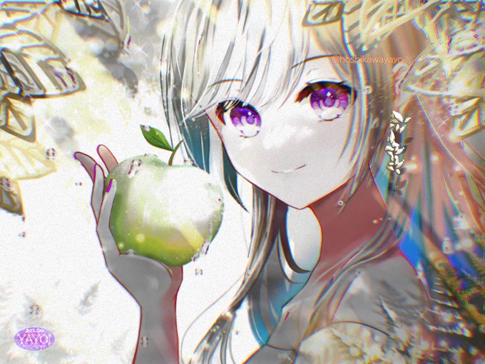豊穣 #りんご #秋 #イラスト #ibispaint #pixiv #女の子  