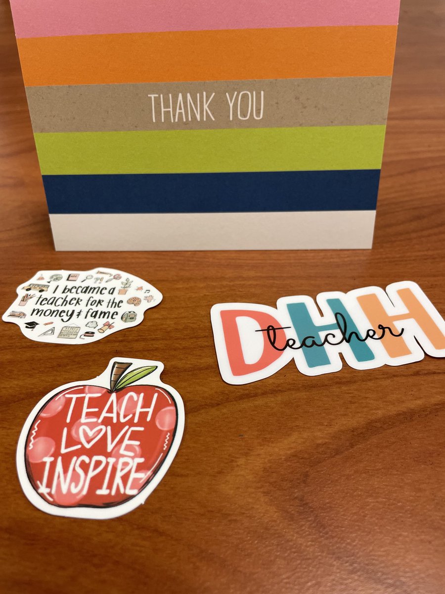Thank you ⁦<a href="/Srockam/">Amber Srock</a>⁩ for the encouragement and support!! Love the stickers 🥰 #Deafed4life ⁦⁦<a href="/aldinesped/">Aldine ISD SPED</a>⁩