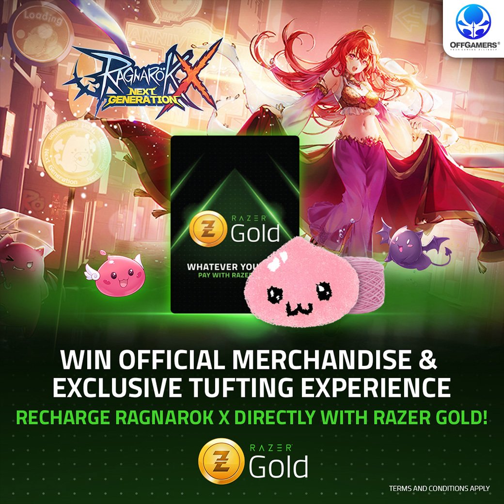 offgamers's tweet photo. Ragnarok X: Next Generation Webshop Launch

📅9 Sep 2022, 1100 - 8 Oct 2022, 2359 [GMT+8]

Ragnarok X: Top 3 Spenders Promotion
Win Tufting Workshop Experience

📌Link: https://t.co/wLfKgdYOKv
💭Info: https://t.co/kcdmUpEXM2

#OffGamers #yourgamingalliance #RazerSilver #RagnarokX https://t.co/m0odXr5eR9
