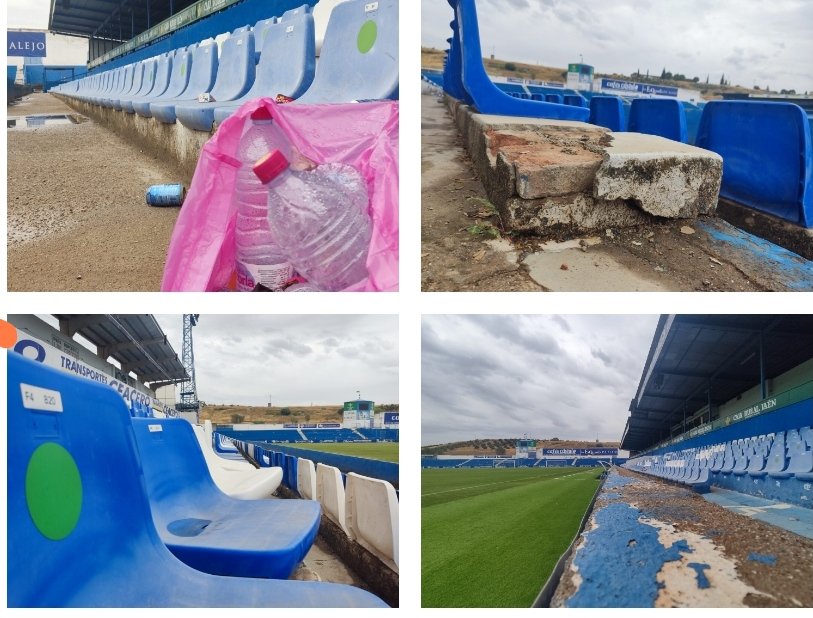 linaresdeporte's tweet photo. Imágenes/ En este estado se encuentra el Estadio Municipal de Linarejos donde cada partido que juega el @Linares_Dptvo en casa reune a 2300 personas a que espera este nuevo ayuntamiento y la concejalia de deportes a solucionar este problema. 
 
Fotos:Javier Esturillo https://t.co/ZsmEzNHoJB