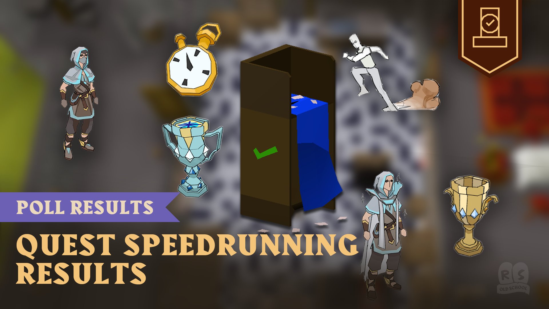 Old School RuneScape on X: 🗳 ☑ Thank you to everyone who voted in the  most recent Quest Speedrunning Rewards poll. Check out the final results  below! 👇  / X