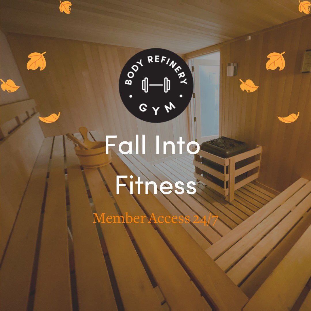 BodyRefineryGym's tweet photo. Fall is a great time to refresh your fitness routine. Give it a try to stay in the sauna before or after the workout. #sauna #bodyrefinerygym https://t.co/dTbZoEC8US