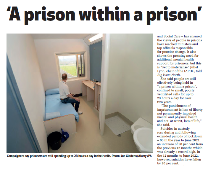 Ministers are “continuing to evade the fundamental question” about how many prisoners are still being segregated in their cells, say @PRTuk. @KellyMattison10 reports in this week's issue.⁠ ⁠ Available from your local vendor or online: bit.ly/3eBPJdn