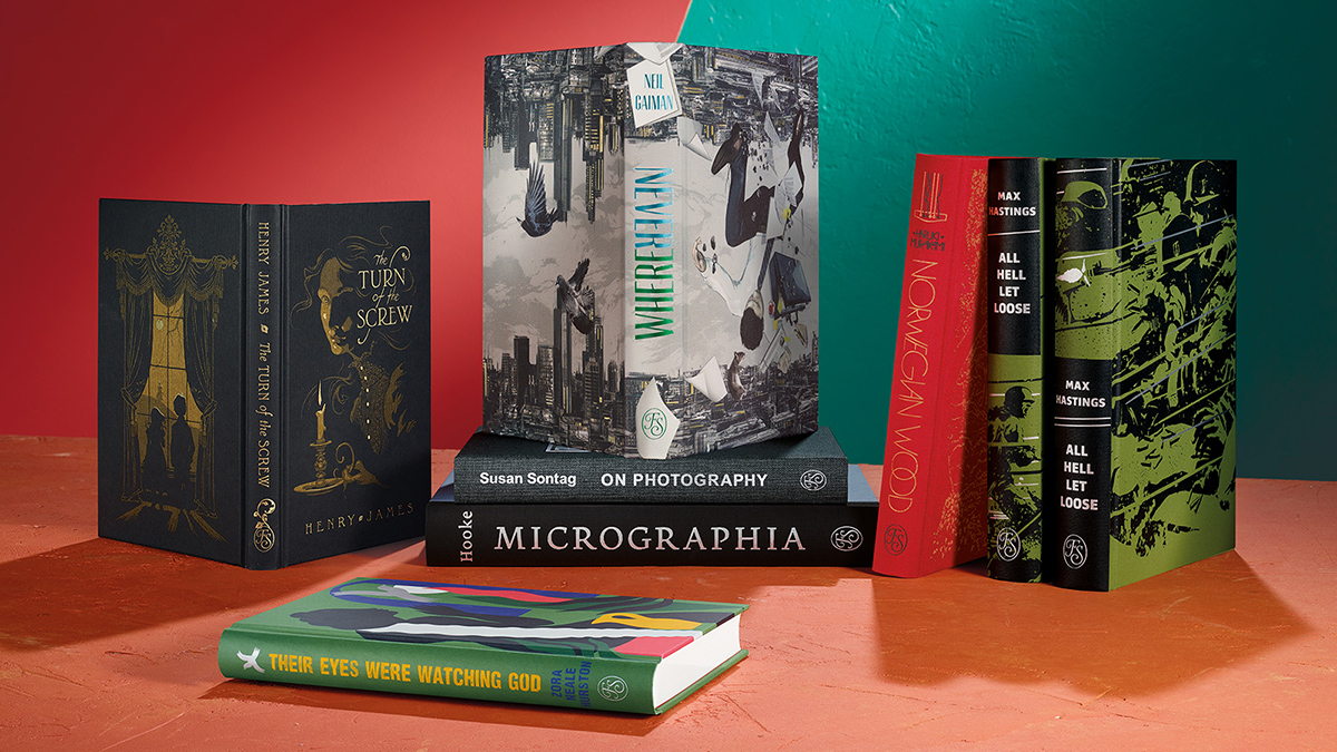 foliosociety's tweet photo. The Folio Autumn Collection has arrived! Including Haruki Murakami's Norwegian Wood and Zora Neale Hurston's Their Eyes Were Watching God, we have eight beautiful new editions to share with you. Take a closer look: https://t.co/yjf2lW4fMw https://t.co/wvTbGm99wp