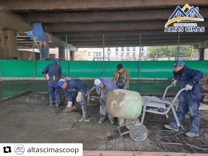 🧱El trabajo de <a href="/CimasAltas/">Altas Cimas Cooperativa</a> sigue creciendo, tal como ellxs mismos expresan a base de la amistad y el esfuerzo y desde la Confederación queremos compartir algunas imágenes que dan cuenta de su progreso.