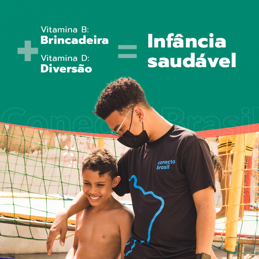 instconectabr's tweet photo. A hora do recreio é a mais esperada na escola. A realidade é que cerca de 1,6M de crianças e adolescentes estão fora da escola. Que possamos refletir sobre o quão essenciais são as “vitaminas B e D” para as crianças.
#educação #recreação #brincadeira #ConectaBrasil https://t.co/eF2q6t0i24