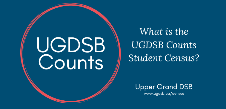 The UGDSB Counts Student Census launches on Sept. 19! We've updated the Census website with an informational video about the Census. Check it out! ow.ly/YUIR50KGRjO #EveryoneCounts #UGCounts @DirectorUGDSB <a href="/LBusuttil/">Councillor Linda Busuttil (she/her) #GuelphWard4</a>