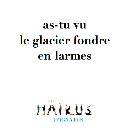 Ignatub's tweet photo. #haiku #glacier #fondre #fonte #fontedesglaces #larmes #fondreenlarmes #rechauffementclimatique #haikuclimat https://t.co/JQ6TXwJ0DK