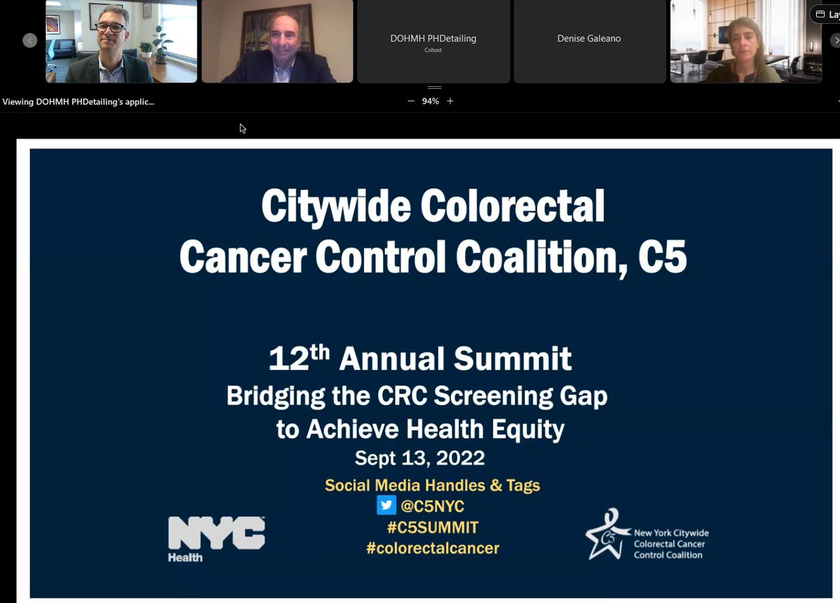 Excited to be starting off the @c5nyc summit with @dagreenwald #colorectal #cancer #healthequity