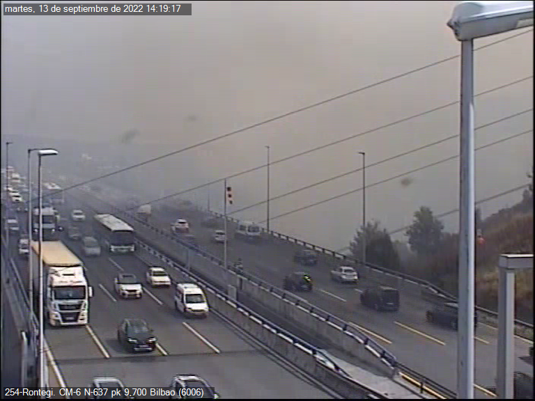 ‼️ Precaución en la circulación en #N637 Pk 9 #Barakaldo debido al humo causado…