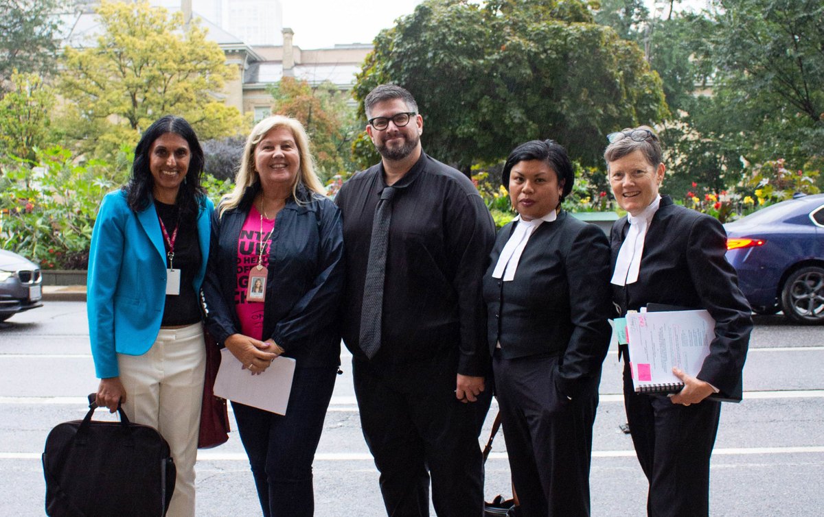 ontarionurses's tweet photo. ONA is in court this week to challenge #Bill124 and fight for our rights – as nurses, as workers and as a largely female profession.

 We're proud to join our labour kin to #Challenge124. @OFLabour @CUPEOntario @ETFOEducators @SEIUHealthCan @OPSEU @SteelworkersCA https://t.co/cIV1oA5GE0
