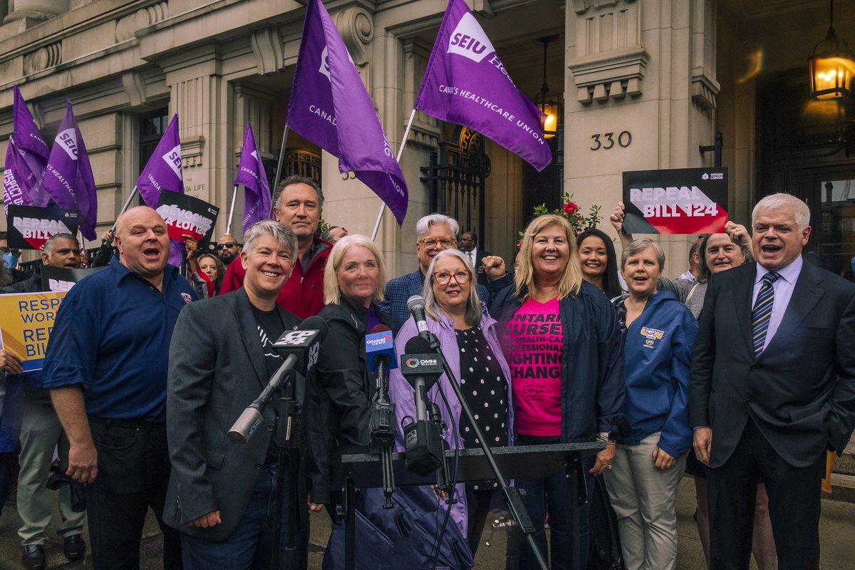 ONA is in court this week to challenge #Bill124 and fight for our rights – as nurses, as workers and as a largely female profession.

 We're proud to join our labour kin to #Challenge124. <a href="/OFLabour/">OFL</a> <a href="/CUPEOntario/">CUPE Ontario</a> @ETFOEducators <a href="/SEIUHealthCan/">SEIU Healthcare</a> <a href="/OPSEU/">OPSEU/SEFPO</a> <a href="/SteelworkersCA/">United Steelworkers</a>
