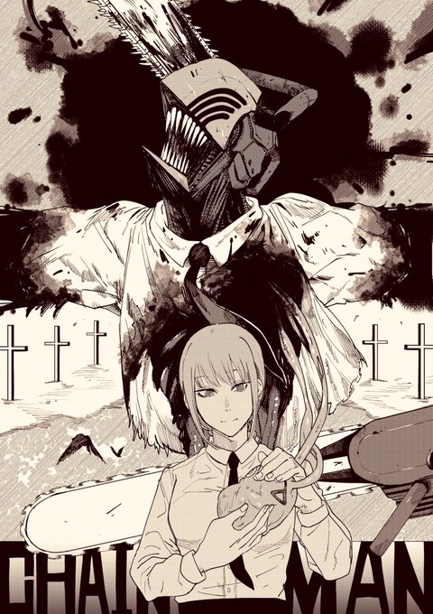 描きました～
#チェンソーマン 