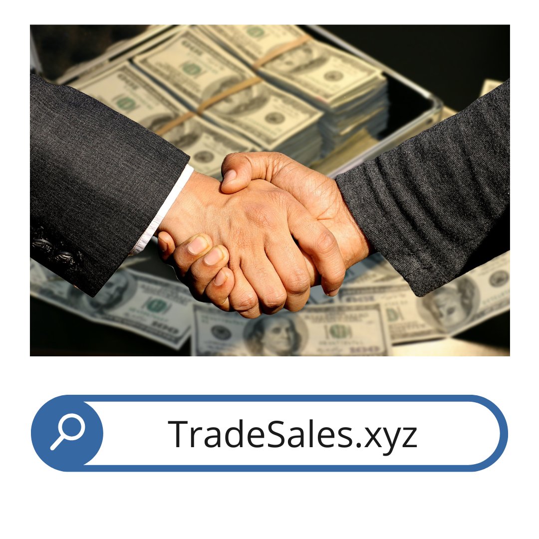 A domain name for trading and investing, helps you find the best stocks for your next trade, research your portfolio, and track market performance. TradeSales.xyz

#domainnameforsale #trading #business #entrepreneur #realestateinvesting #businessgrowth #passion #hardwork