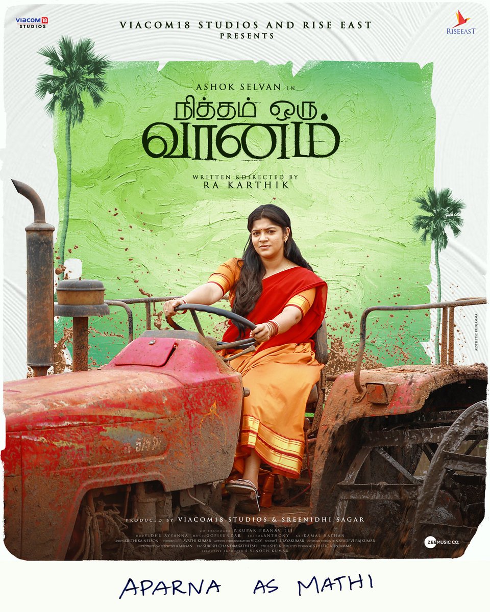 CinemaCriticss's tweet photo. #NithamOruVaanam Character Posters✨
#RituVarma as Subha
#AparnaBalamurali as Mathi
#Shivathmika as Meenakshi
Stars: @AshokSelvan - @Aparnabala2 - @riturv - @ShivathmikaR - #Sshivida - @YoursEesha
Music: @GopiSundarOffl
Direction: @Rakarthik_dir
Tamil - Telugu Bilingual https://t.co/HJN2lmVsbJ