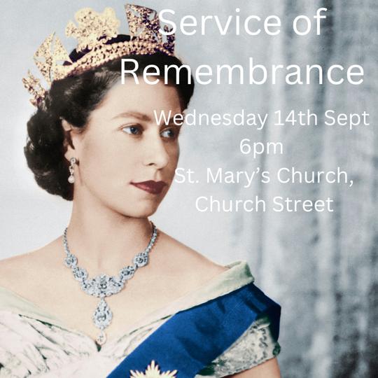 *Please retweet* - A warm invitation to all people of Luton to a Service of Remembrance for HM The Queen. Wednesday (14th Sept ‘22) at 6pm at St. Mary’s Church on Church Street.