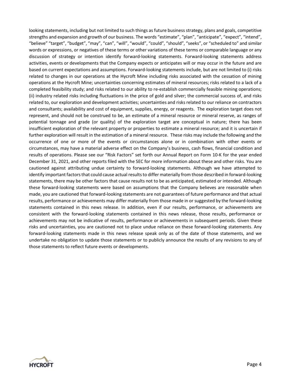 Eureka! In Hycroft’s early efforts, the biggest exploration program there in a decade, they found it! There’s MORE gold in them thar hills. And MORE silver. And it is MUCH higher grade than previously known at the site. To my critics in the cheap seats: #AFeastOfCrowStewForYou
