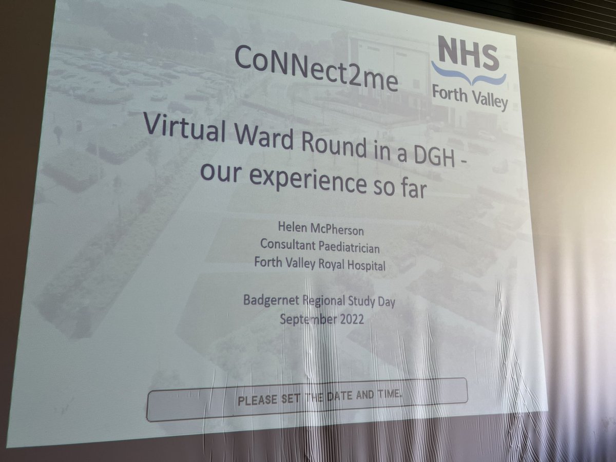 SueLam72's tweet photo. Helen McPherson discussing virtual Ward Rounds in Neonatal. What an amazing way to include parents! #BNetEdinburgh22 @BadgerNetUK @HayleyMcDoofus https://t.co/onqhJeJW8E