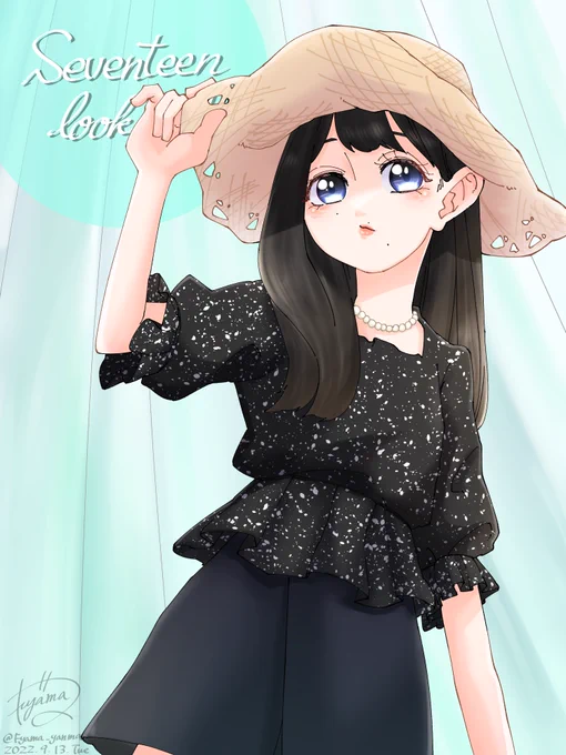 くぼちゃんの真っ黒コーデ⑥#久保史緒里 #乃木坂46 #N46_FA 
