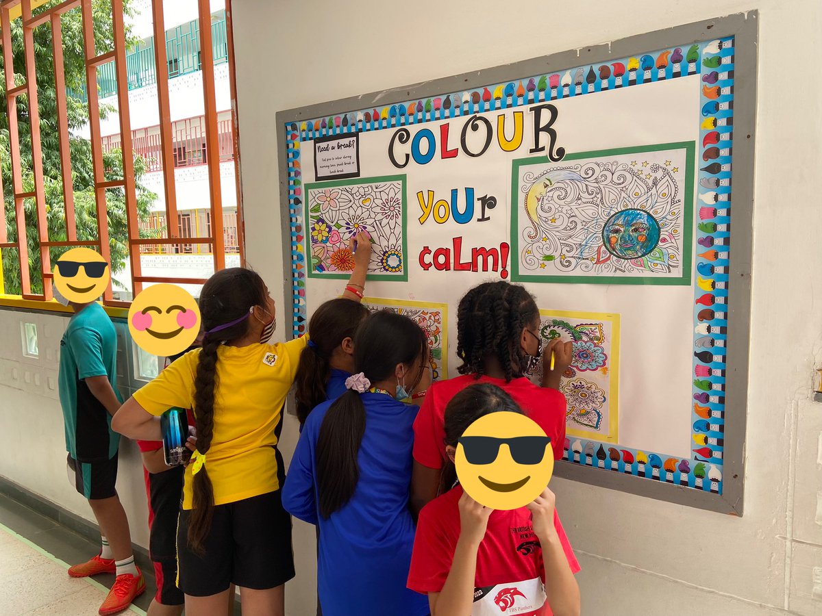 Well-being of our students through a mindfulness activity. Year 5 ss relax and unwind during break times. Working in collaboration to accomplish a task is a delight to watch. #studentengagement #interactiveboards <a href="/Year5_TBS/">Year5_TBS_Delhi</a> <a href="/TBS_Delhi/">TBS Delhi</a> Thank you @Yamini04075237