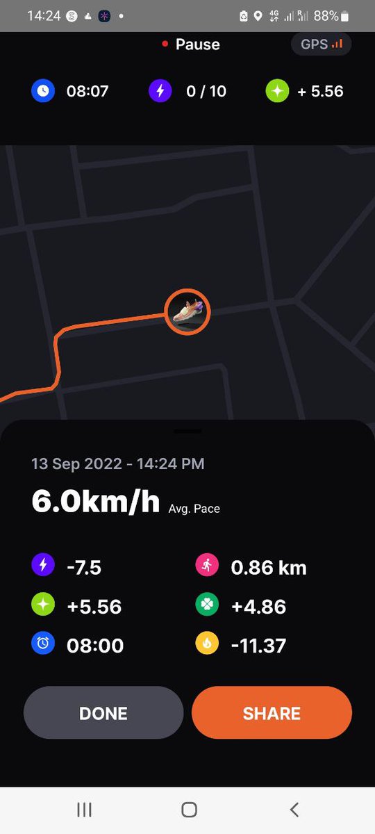 True_Lazybone's tweet photo. 📱Device: Samsung Galaxy M62
💻OS: AOS, v.12
📥App: v. 0.1.6 (98)
🏃♂️Run! Run! Run for your health!
🔥 @Official_Tracer keeps helping with my daily exercise and along the way earns me tokens, which will become tradeable very soon 🤑
#TRACER #NFT #Move2Earn #M2E https://t.co/MwqPvRFqVj
