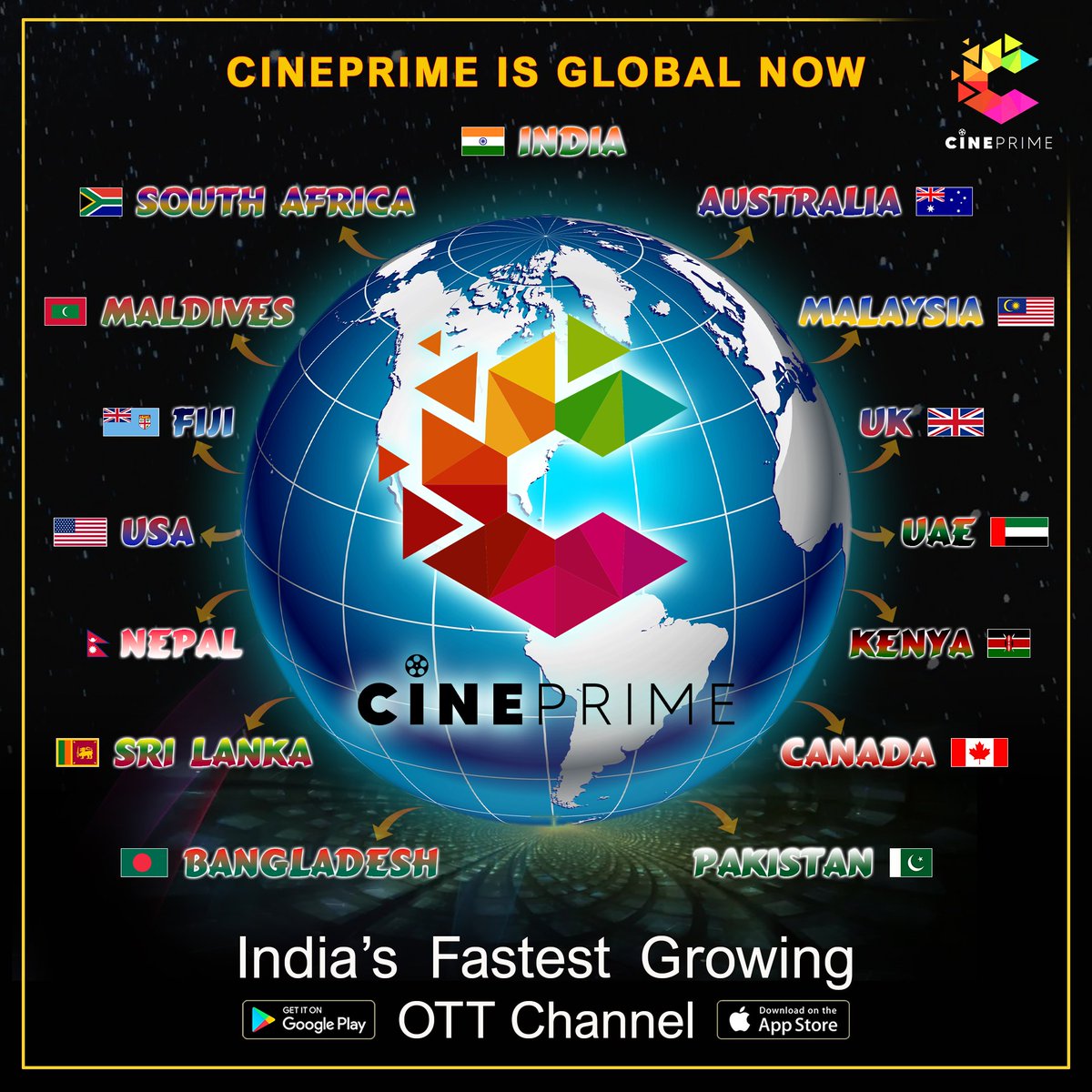 CINEPRIME1's tweet photo. | Cineprime | Global OTT Platform |
#Cineprimeapp 
#Cineprime

Watch Exclusive Content Globally On CINEPRIME APP

Download Links -
https://t.co/VqHdbxdnVa - Android 
https://t.co/FV0LdQoSB9 - IOS

Stay Tuned With 
@CINEPRIME1

#Cineprimeapp #globalapp #worldwide #india https://t.co/i4BQFAdSme