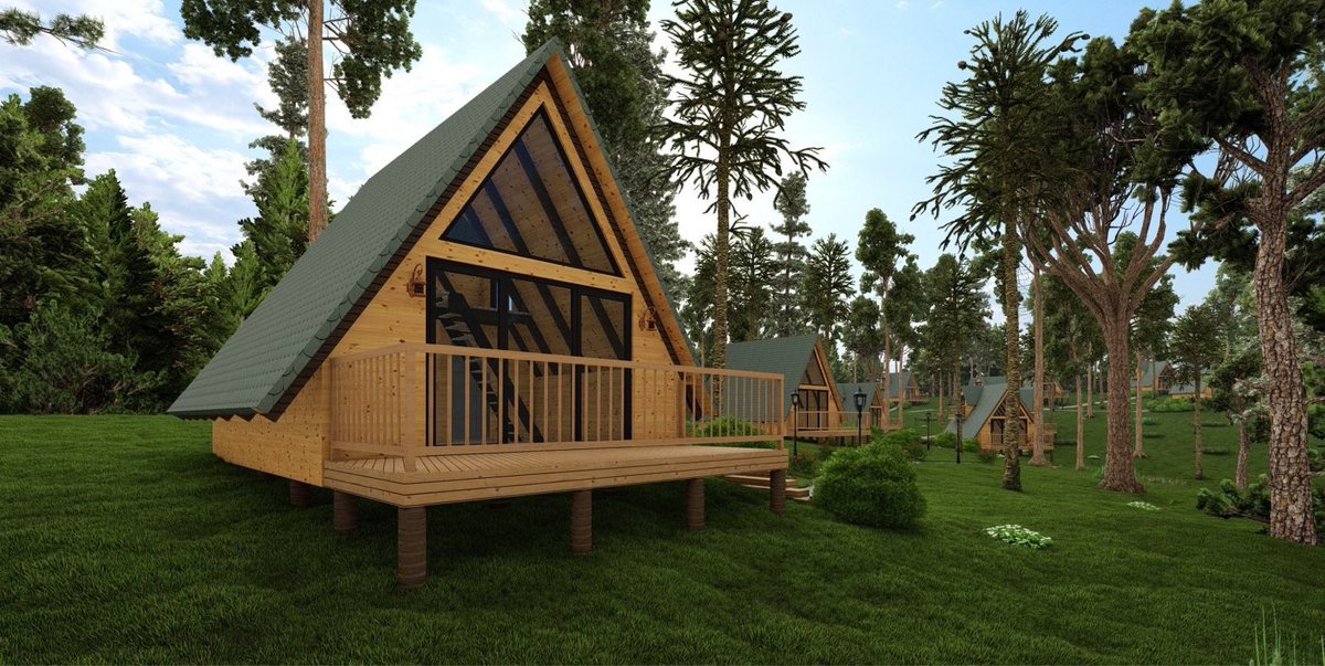 Sakaryabld's tweet photo. Doğanın kalbinde, özgün mimariyle 10 yeni bungalov yapıyoruz 🛖🌲

İl Ormanı Tabiat Parkı’nın içinde 42 metrekare kapalı, 10 metrekare de veranda alanı bulunan 10 adet bungalov inşa ediyoruz 😎 https://t.co/xIlEDd7ADi