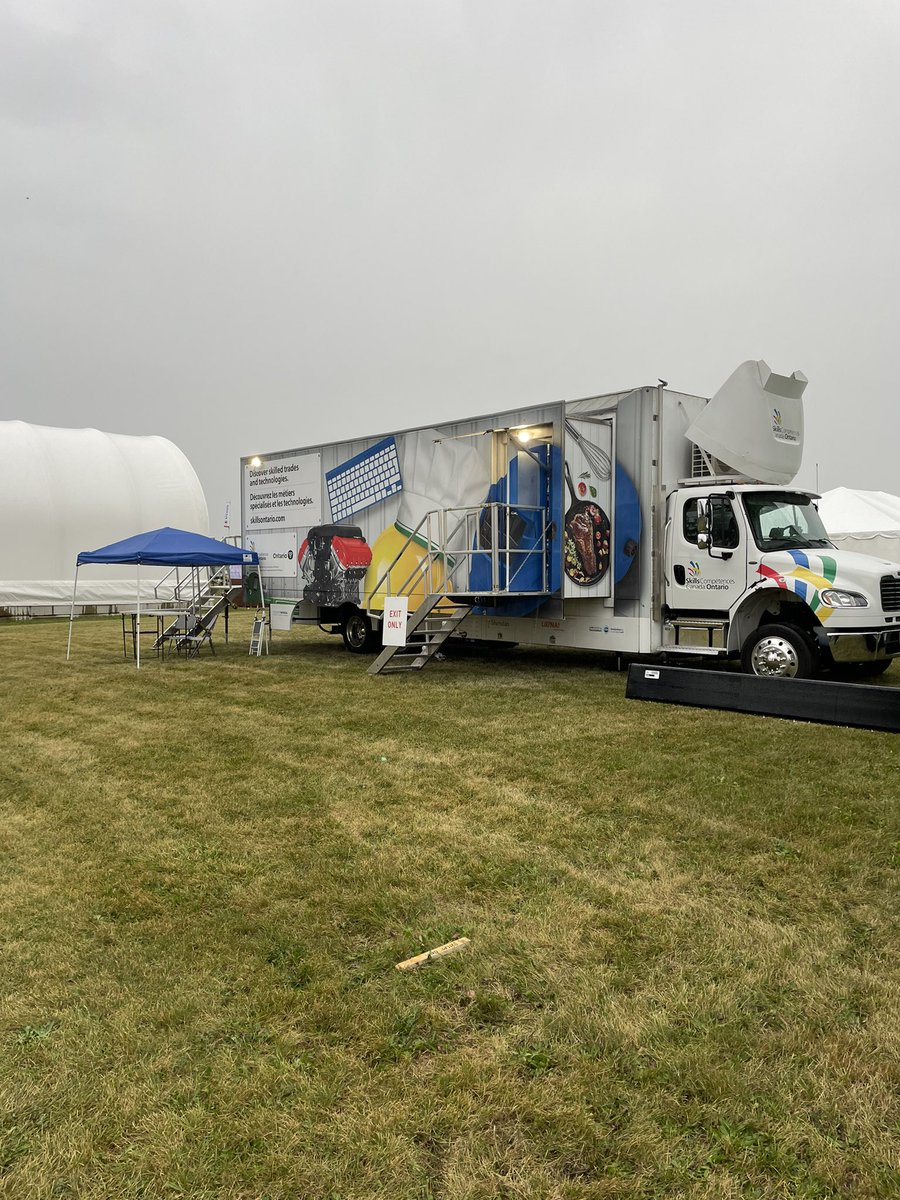 Don't let the rain ruin your day and come out to #WoodstockON to Canadas Outdoor Farm Show! #rainmakescorn #SkillsOnTheRoad #woodstockON #ontag