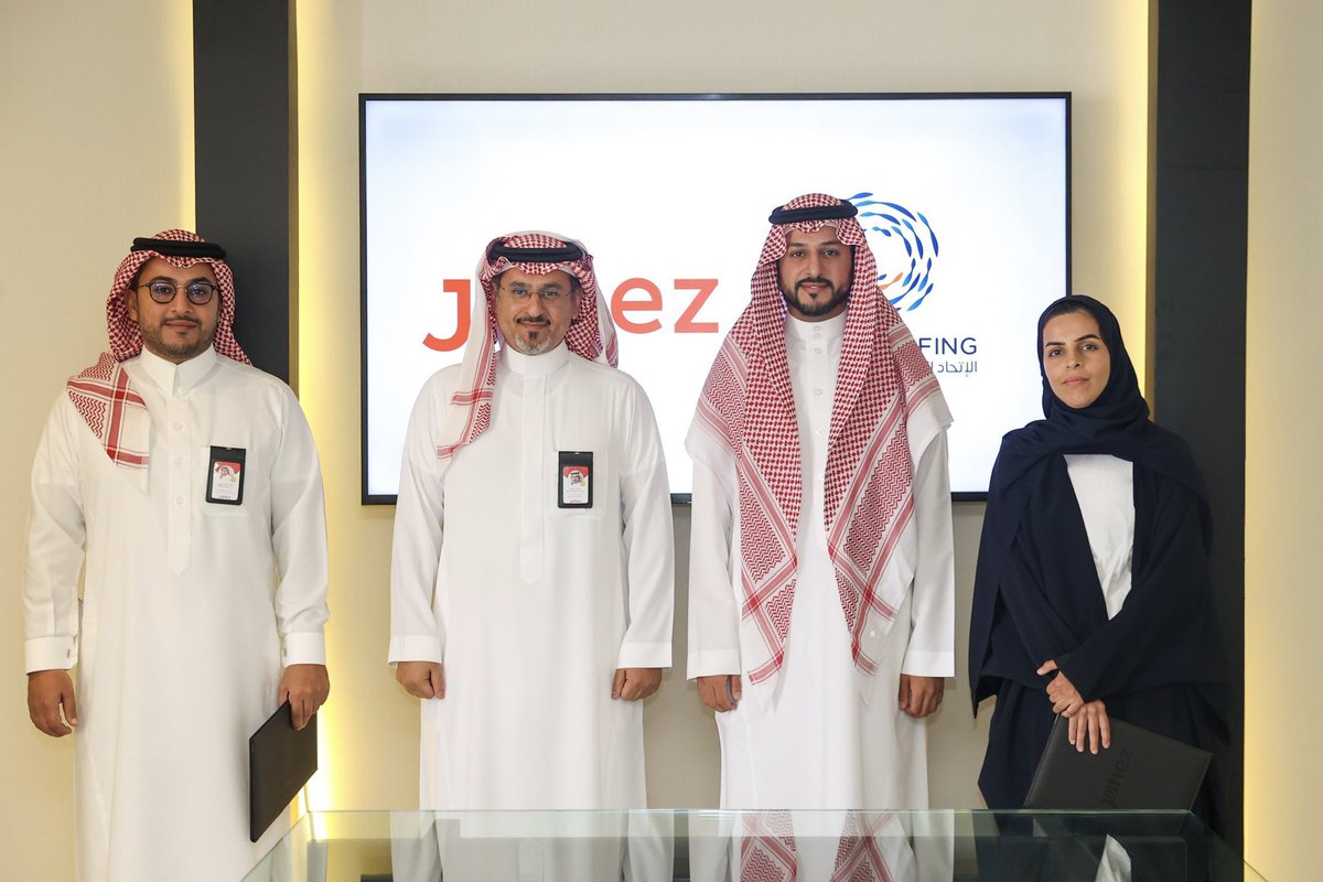 JahezApp's tweet photo. تم توقيع اتفاقية مع الاتحاد السعودي لركوب الامواج @SaudiSurfing بحضور المدير التنفيذي الأستاذة نوف الناصر ورئيس الاتحاد السعودي الأستاذ محمد النمر. 

لدعم رياضة #ركوب_الامواج في المملكة وتعزيز خطوات نموها وزيادة ممارسيها. https://t.co/2wUjhwNA5Z