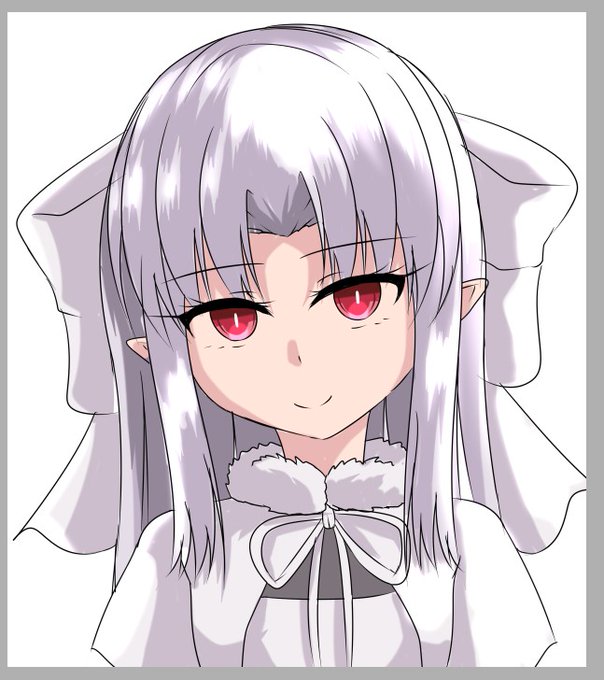 塗りの練習するつもりの白レン色ラフ。 