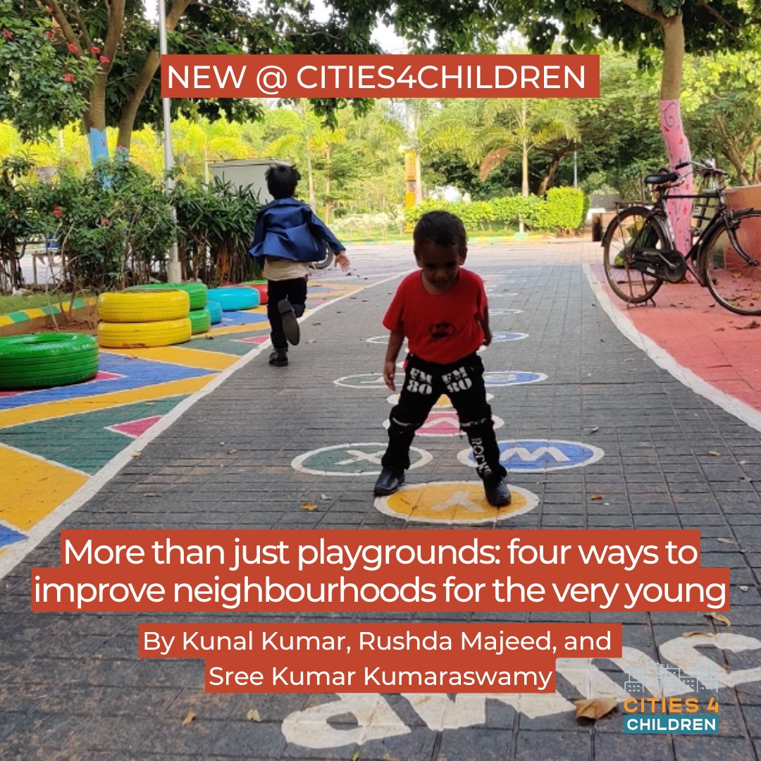 Our latest #cities4children blog spotlights four promising ways to improve neighbourhoods for the very young that have emerged from the Nurturing Neighbourhoods Challenge in India.

🔗Read it here: cities4children.org/blog/more-than…
