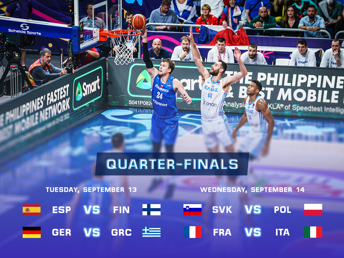 With the round of 16 behind us, the last 8 teams will compete against each other in the quarter-finals, starting today! Best of luck to all the teams!