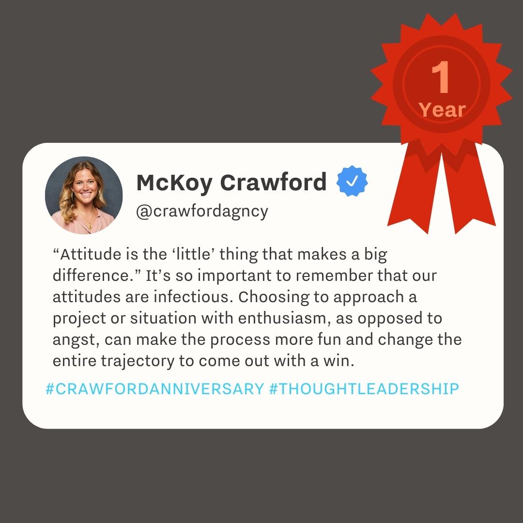 crawfordagncy's tweet photo. September is a busy month for celebrations here at #TeamCrawford, and we wouldn't have it any other way! Happy Crawford anniversary to McKoy (1 year), Lauren (3 years), David (3 years), and Emily (8 years)! Thanks to each of you for all you do!  🎉❤️ https://t.co/ZsyHITjJ3B