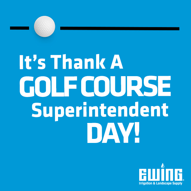 Thanks to ALL the Golf Course Superintendents out there!!!  All of you do a great job and I'm thankful to have built some great friendships with many of you!!!  Keep up the good work and know that you are Greatly Appreciated!!!
#Ewinggolf #Leanonus