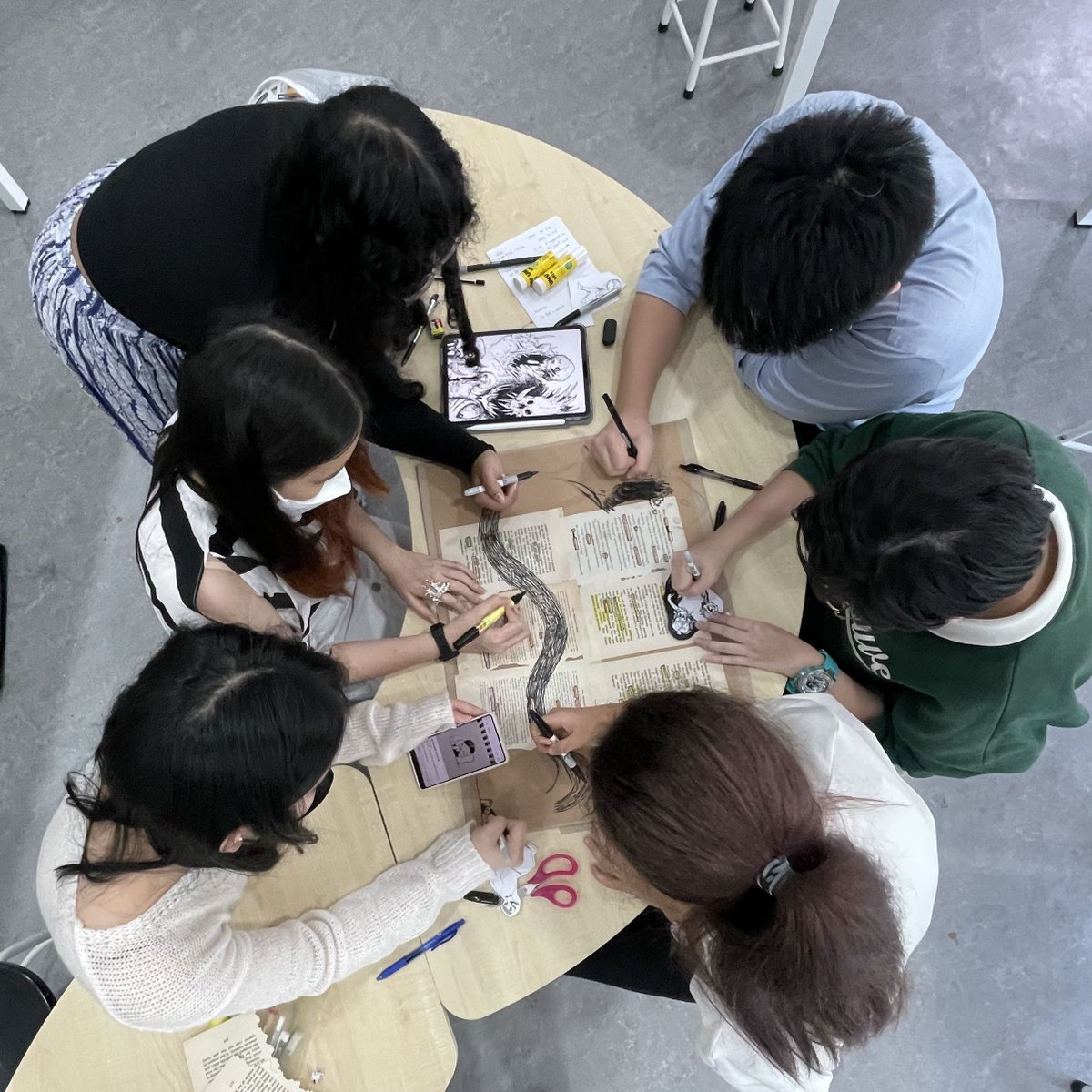 jessicac_studio's tweet photo. Literacy Week:
Collaborative Black Out Story - 
Life is a Cookie 🤣
#HISSixthform https://t.co/yTulWvG8F7