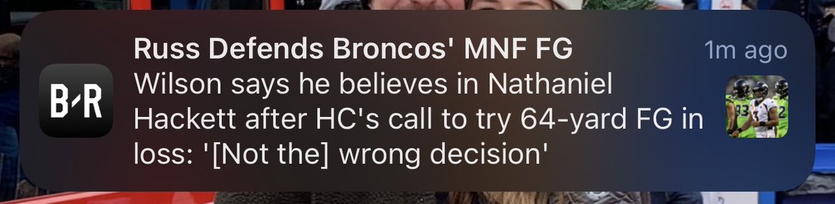 Saved by the brackets. 🤣

#MNF